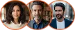 Avatars van tevreden Bitcoin Lexipro 2.0 gebruikers